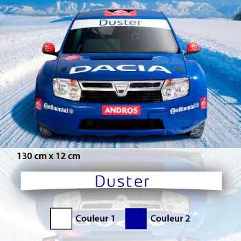 Sticker Bande Sonnenblende Dacia Duster Sport logo