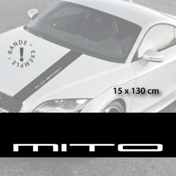 Alfa Romeo Mito car hood decal strip