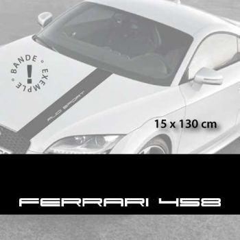 Stickers bandes autocollantes Capot Ferrari 458