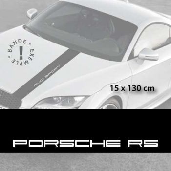 Porsche RS car hood decal strip
