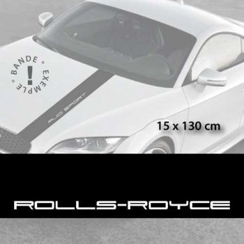 Rolls-Royce car hood decal strip