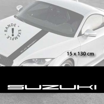 Suzuki car hood decal strip