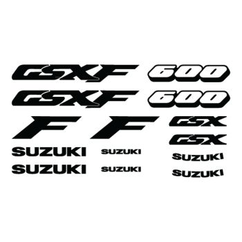 SUZUKI 600 GSX F decals set