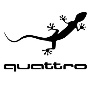 Sticker Audi Quattro Gecko
