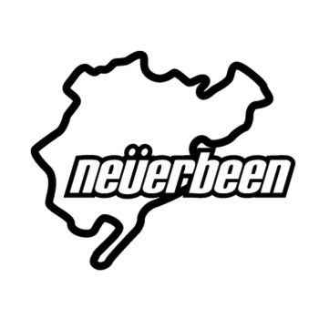 Sticker Neverbeen Parodie Nürburgring