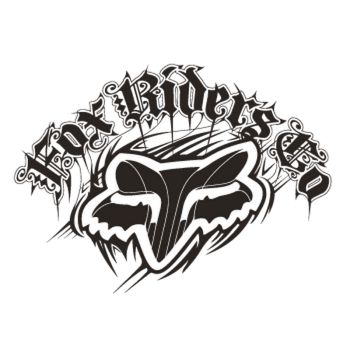Fox Riders Company Logo Decal