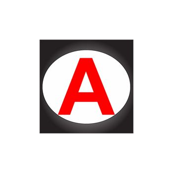 Sticker 'A' Moto: Jeune Conducteur 'A' adhésif pour Nouveau Permis Moto