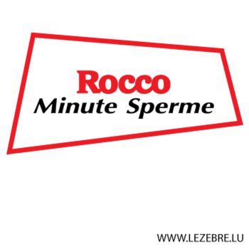 Tee shirt Rocco Minute Sperme parodie Royco Minute Soup