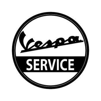 Sticker Vespa Service 2