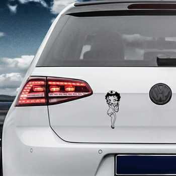 Sticker VW Golf Betty Boop Infirmière