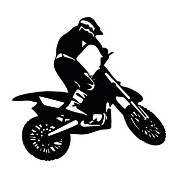 Motocross man decal