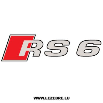 Sticker Audi RS6 3 Couleurs