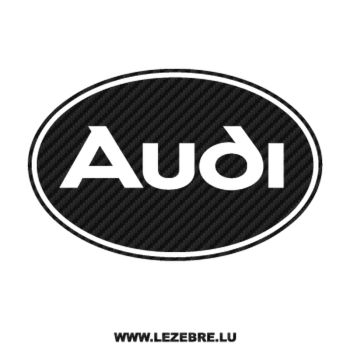 Audi Logo Carbon Decal 4