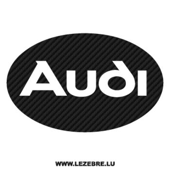 Audi Logo Carbon Decal 5