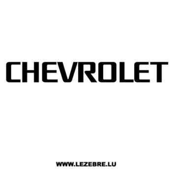 Chevrolet Decal