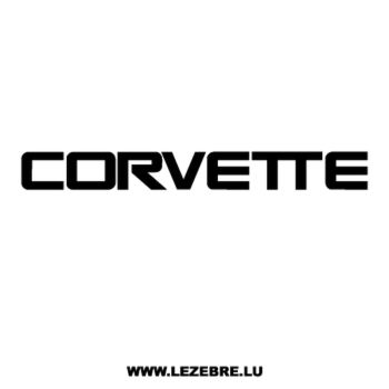 Chevrolet Corvette Decal