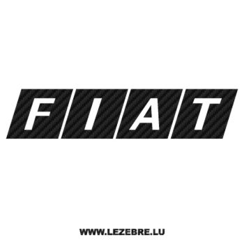 Old Fiat Logo Carbon Decal