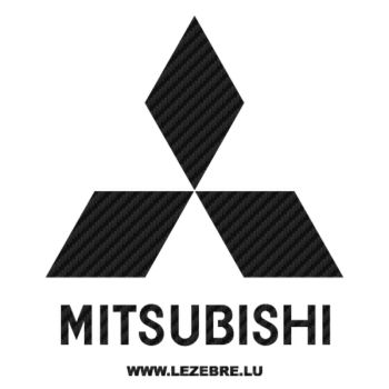 Sticker Carbone Mitsubishi Logo