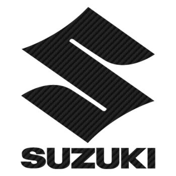 Sticker Carbone Suzuki Logo 3