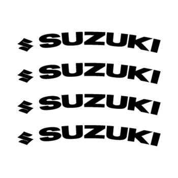 Suzuki Logo rim decals set