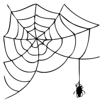 Sticker Spinnennetz