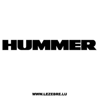 Hummer Decal