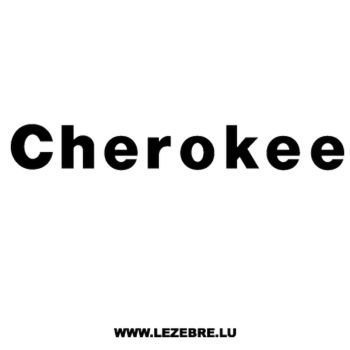 Jeep Cherokee Decal 2