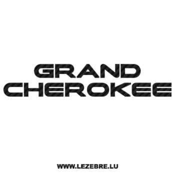 Jeep Grand Cherokee Carbon Decal