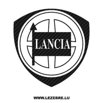 Sticker Carbone Lancia Logo