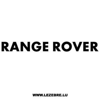 Sticker Land Rover Range Rover