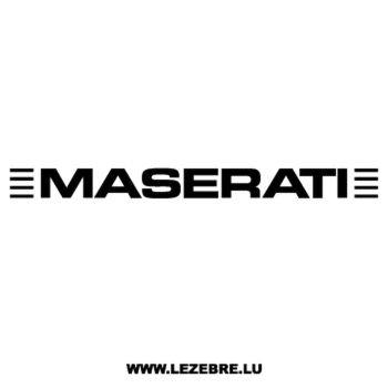 Maserati Decal