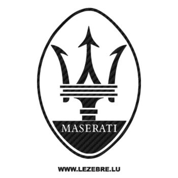 Sticker Karbon Maserati Logo 2