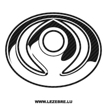 Sticker Karbon Mazda Logo Ancien