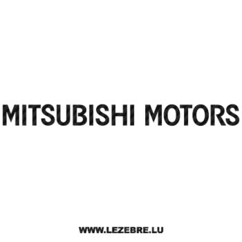Sticker Carbone Mitsubishi Motors