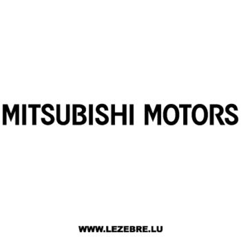 Sticker Mitsubishi Motors