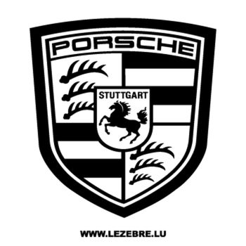 Sticker Porsche Blason Logo