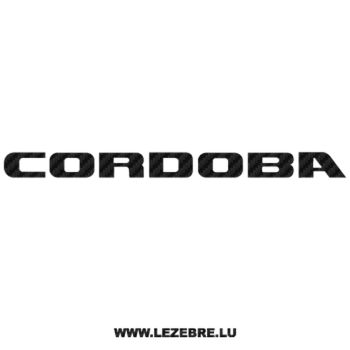 Sticker Carbone Seat Cordoba