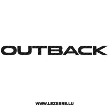 Subaru Outback Carbon Decal