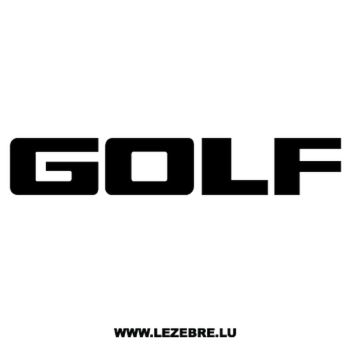 Volkswagen Golf Logo Decal 2
