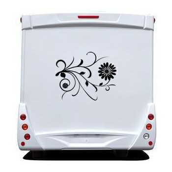 Flowers Camping Car Decal 2
