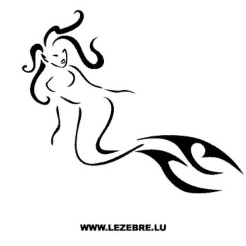 Sticker Meerjungfrau tribal