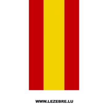 Spanish flag strip decal