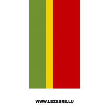 Portuguese flag strip decal