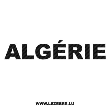 Sticker Carbone Algérie
