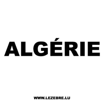 Algérie Decal