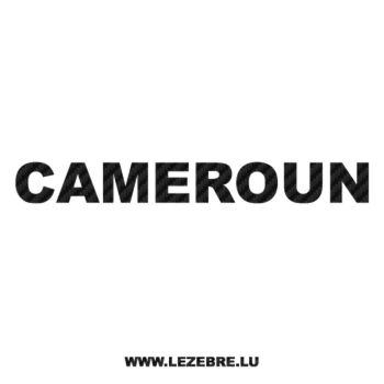 Cameroun Carbon Decal