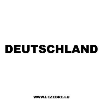Sticker Deutschland 2