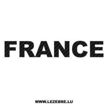 France Carbon Decal