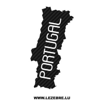Portugal Continent Carbon Decal