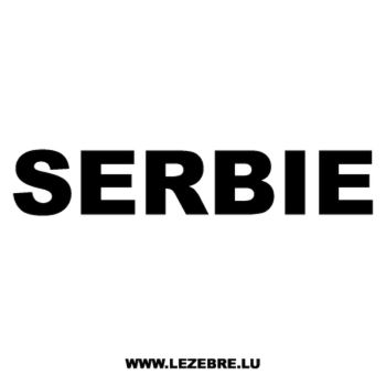 Sticker Serbie